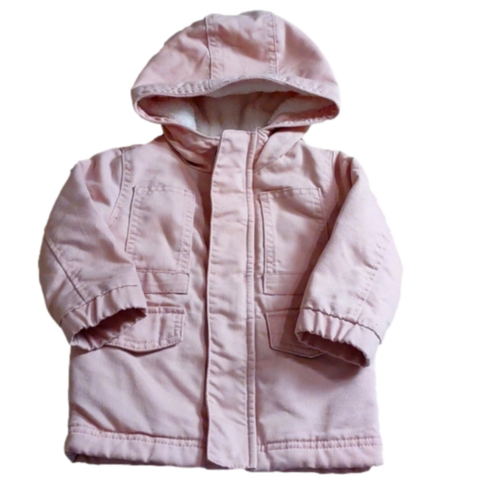 Cat & Jack Pink Denim Jacket Size 12 Months